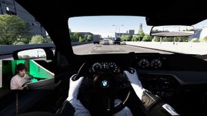 ШАШКИ НА BMW M5 F90 - СЕРИЯ НА РУЛЕ в ASSETTO CORSA