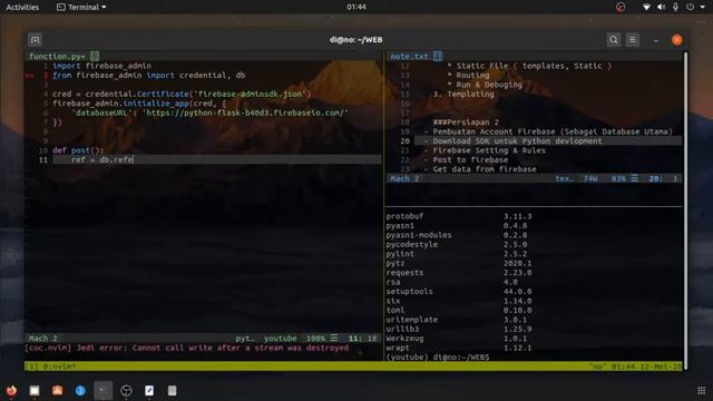 Python Programming Flask Firebase смотреть онлайн