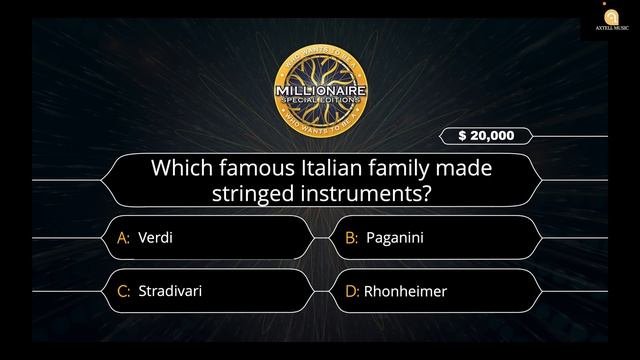 Who Wants To Be A Millionaire - Special Edition: Music Quiz