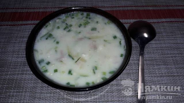 Окрошка на сыворотке