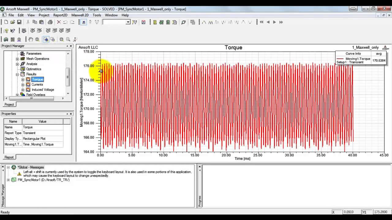 Применение Ansys Simplorer для анализа электромеханической модели