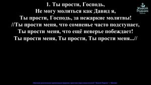 Ты прости, Господь, не могу молиться, как Давид, я