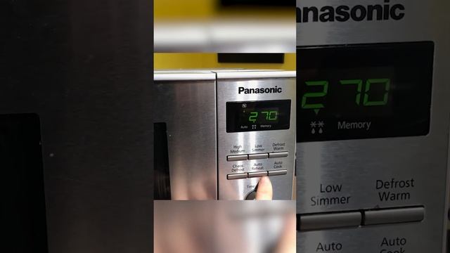 How to adjust temperature and time on Panasonic inverter microwave