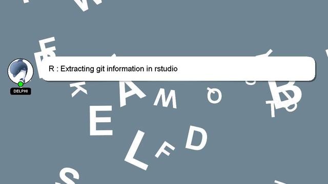 R : Extracting git information in rstudio смотреть онлайн