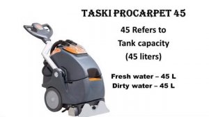 What do the numbers indicate in Taski machines? Taski vaccum cleaners / Taski single disc machines