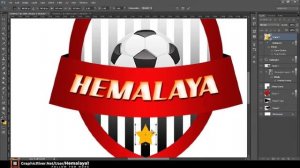 Make Football Team Logo By Photoshop Tutorial + [ Free PSD File ]