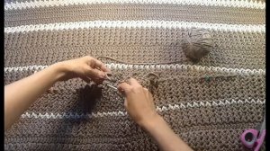 Мастер класс.Вязаная накидка на кресло ,часть 2.