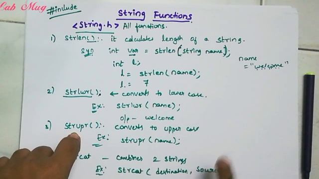 Strings and its functions || c programming in telugu