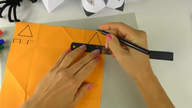 Оригами Монстры на Хэллоуин | Оригами двигающаяся игрушка из бумаги