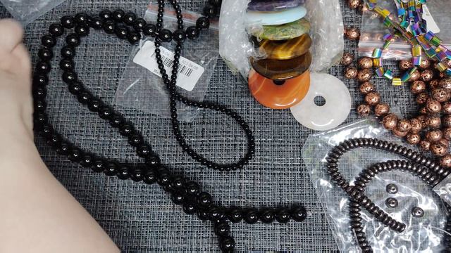 Распаковка натуральных камней и фурнитуры с  Aliexpress.