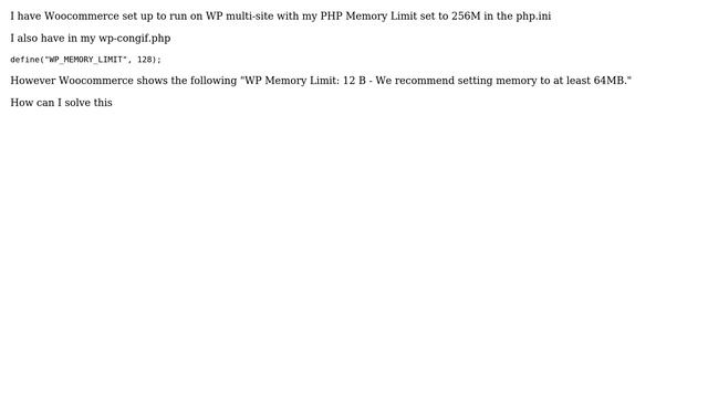 Wordpress: How to solve Woocommerce Memory Limit? смотреть онлайн