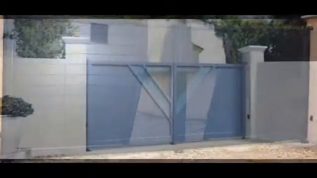 Ворота современные дизайнерские алюминиевые