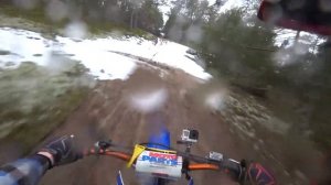 покатушка в лесу на мотоцикле yamaha yz450f