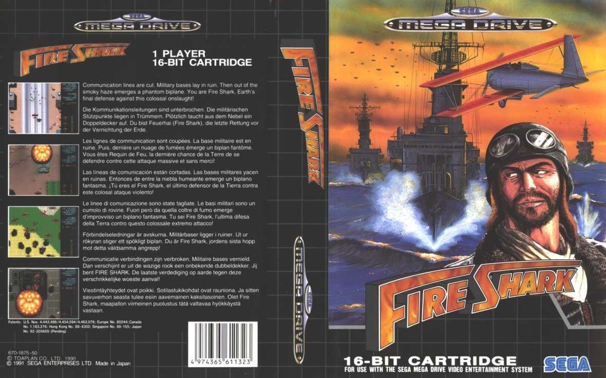 Sega Mega Drive 2 (Smd) 16-bit Fire Shark Полное Прохождение