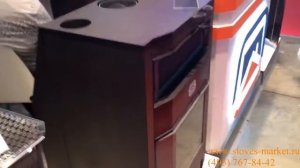 Универсальная отопительно-банная печь-камин Сиеста