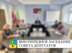 Внеочередное заседание Совета депутатов 15.08.2023