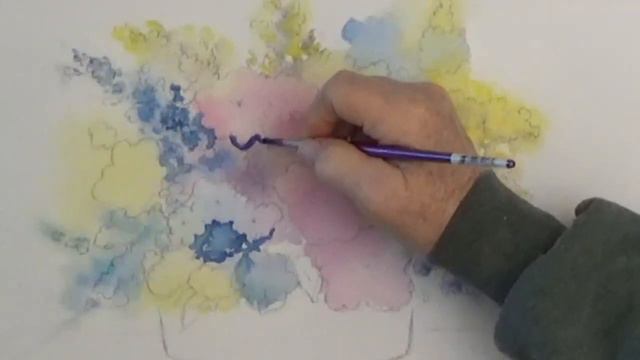 How to Paint Loose Watercolor Flowers Step by Step смотреть онлайн