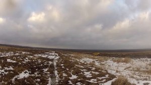 Полевые испытания Оки на колесах от квадроцикла.