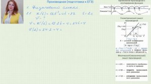 Производная (подготовка к ЕГЭ). Часть 1