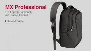 Рюкзак WENGER MX Professional с отделением для ноутбука, тёмно-серый, 45х33х21 см., 21 л. (611641)