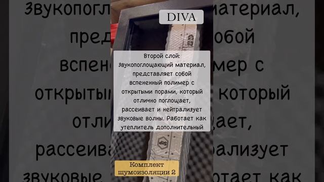 Шумоизоляция Входных дверей DIVA, STR, Сударь