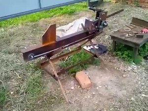 Делаем реечный инерционный дровокол √8, изготовление стоек