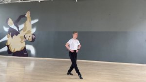 Самба, основное движение вперед с ПН (пружинка вперед и назад)