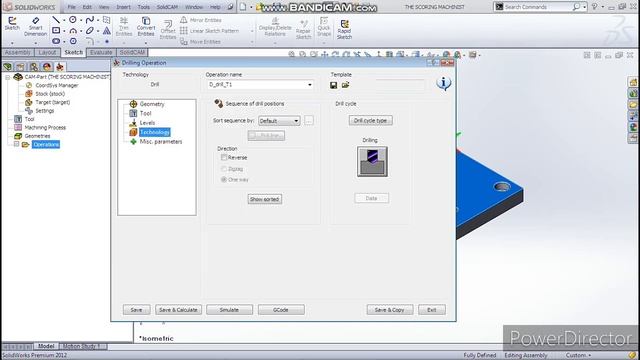 Solidcam Add Tool and Drilling Operation no 0035 смотреть онлайн