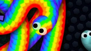 Slither.io A.I. RAINBOW SNAKE Vs Pro Snakes - Epic Skin Slitherio Vip Gameplay - World Record