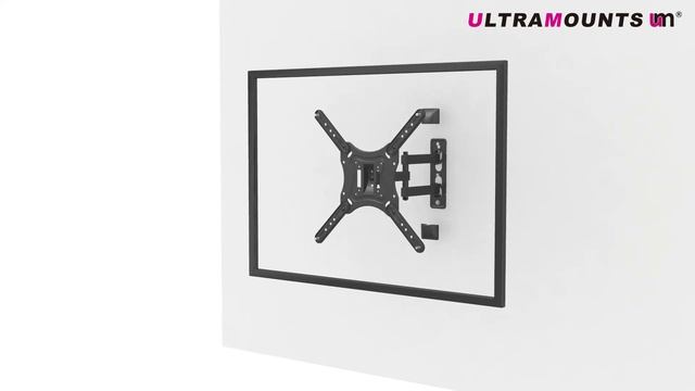 UltraMounts UM870. Установка телевизора на стену с помощью наклонно-поворотного кронштейна UM870. смотреть онлайн