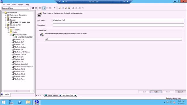 Part 2 - HPE Data Protector - Create pools and format tapes смотреть онлайн