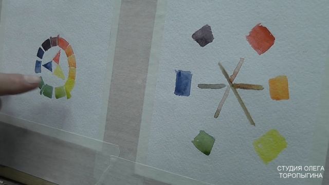 Акварель. Введение. Цветовой круг смотреть онлайн