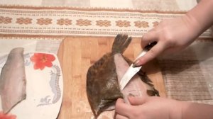 Как разделать легко  рыбу камбала на филе  how to cook fish