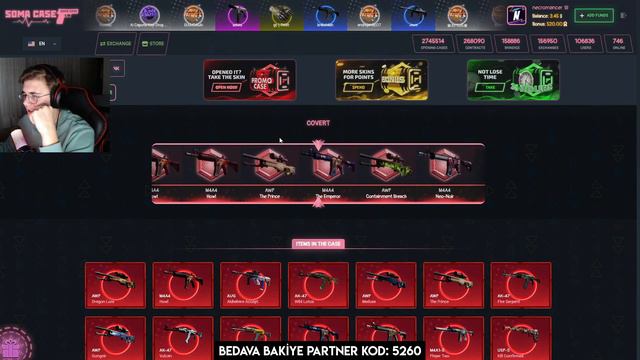 SOMACASE 3000 KİŞİLİK PROMO CODE ! GERÇEK BAKİYE KASA AÇILIMI VE WITHDRAW YAPTIK! 3000 ACTIVATIONS смотреть онлайн