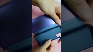 Фиолетовый и прозрачный, зеркальный чехол на SAMSUNG A51