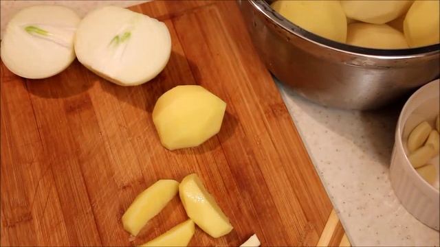 Жареный Картофель с мясом. Оджахури по-Грузински с говядиной