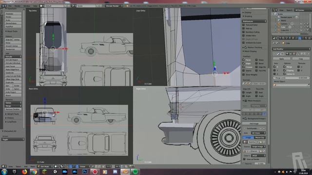 Speed Modeling | Ford Thunderbird 1967 (using Blender) смотреть онлайн