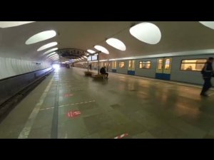 Поезда 81-760/761 "Ока". Метро Отрадное.