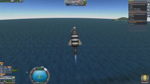 Доставить Парашют Mk16 в полёт / Испытать ЖРД LV-T45 "Вертлявый" на воде