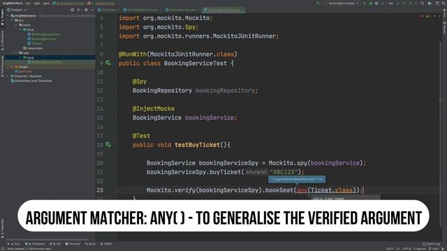 The easy way to use Argument Matchers - JUnit Mockito Tutorial смотреть онлайн