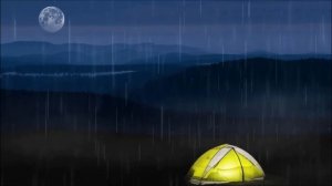 Звук дождя в палатке - Шум дождя и грозы на палатку, Дождь в палатке звук, Спи, учись, медитируй