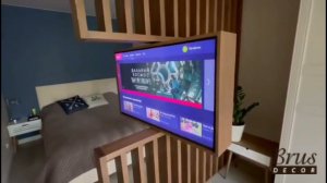 Перегородка с поворотным TV