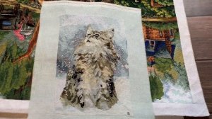 22 вышитые работы // Мой рулон неоформленных работ