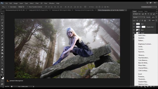 Photoshop Compositing Tutorial - Photo Manipulation - Design Wallpaper смотреть онлайн