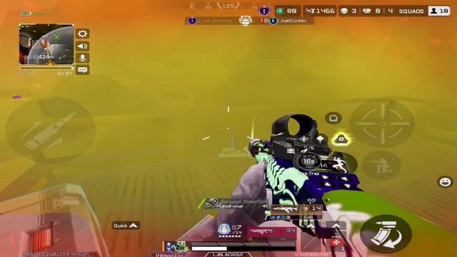 How to use Caustic in rank Apex legend mobile
