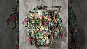 Мужской комплект из 2 предметов, гавайская рубашка и пляжные шорты