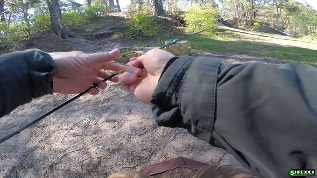 Как Сделать Удочку с Боковым Кивком для Летней Мормышки.  "Глухая" Снасть. Установка Бокового Кивка