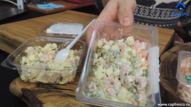 Обзор Оливье из магазина! Какой самый вкусный и дешёвый? РАСТИТЕЛЬНОЕ МАСЛО вместо майонеза...