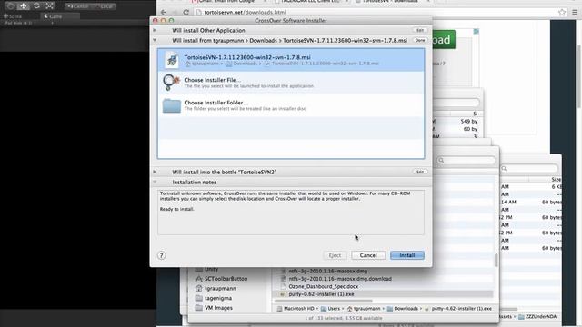 Setting up CrossOver Bottles for TortoiseSVN on Mac смотреть онлайн