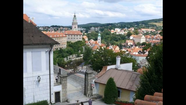 Чешский Крумлов. Виды города. Верхний парк. смотреть онлайн